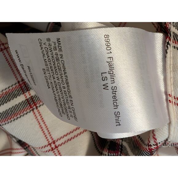 Fjallraven Fjallglim Stretch Plaid Flannel Long Sleeve Button Down Shirt XS - Picture 6 of 9